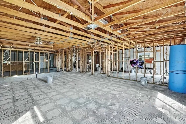 a view of a porch with furniture