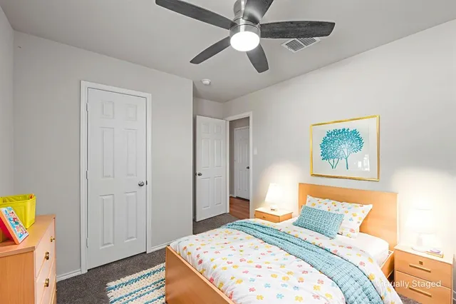 a view of an empty room