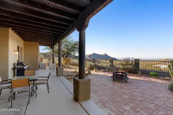 a view of a house with a outdoor space