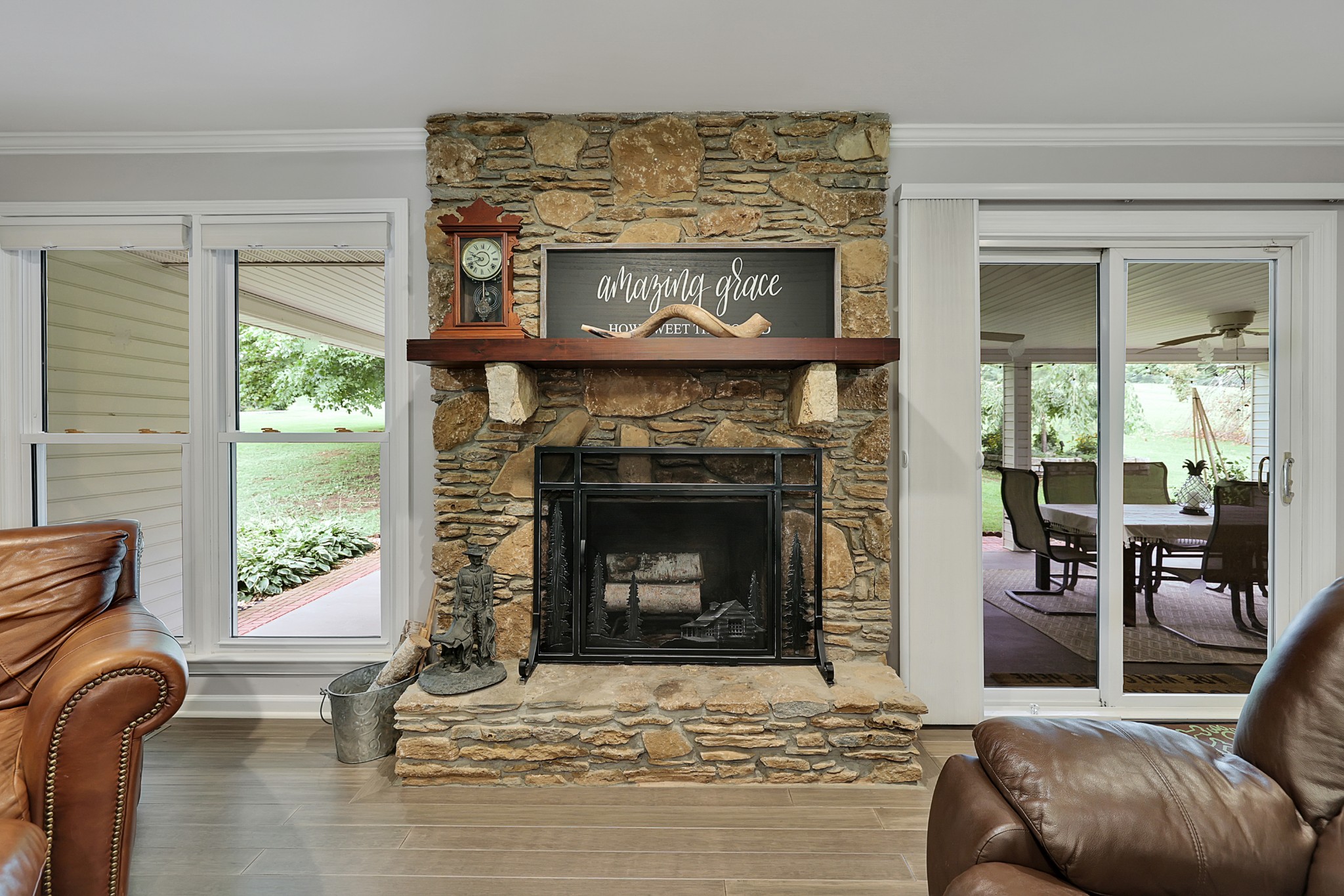 1106 Rip Steele Road Columbia, TN 38401 - Photo 18 of 70 a living room with furniture and a fireplace