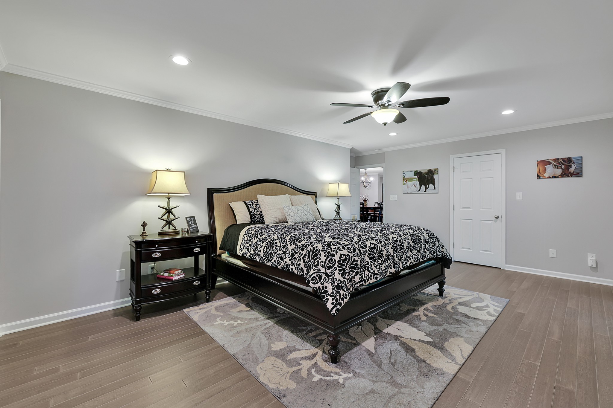 1106 Rip Steele Road Columbia, TN 38401 - Photo 19 of 70 a bedroom with a bed and a ceiling fan