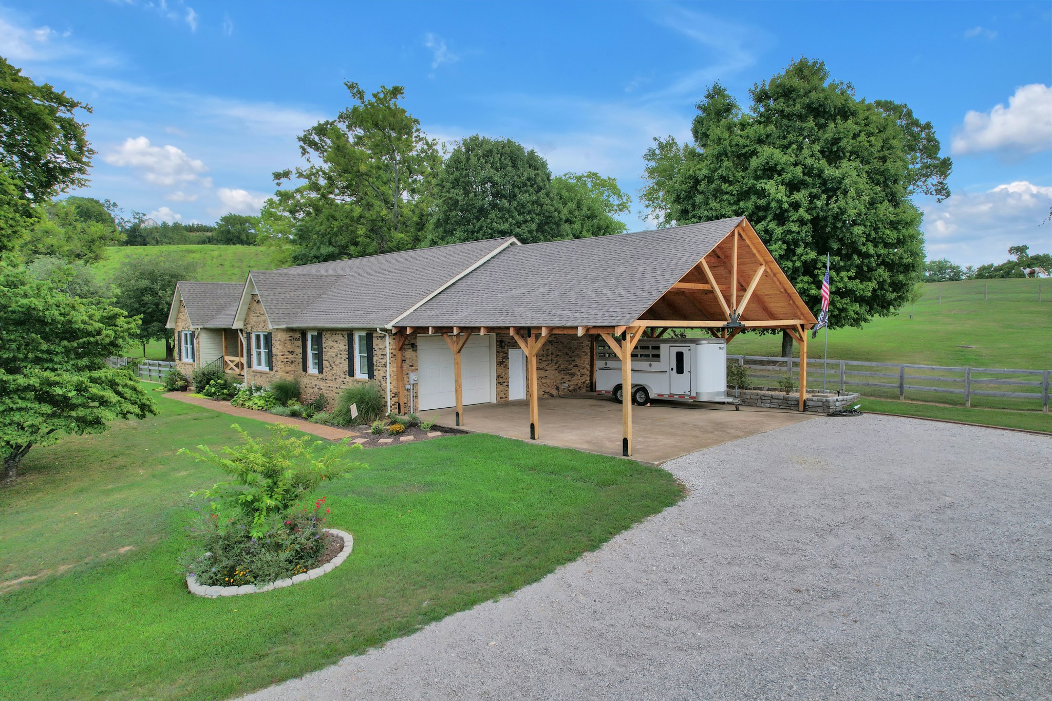 1106 Rip Steele Road Columbia, TN 38401 - Photo 65 of 70 a view of house with garden and trees