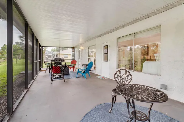 a outdoor space with furniture