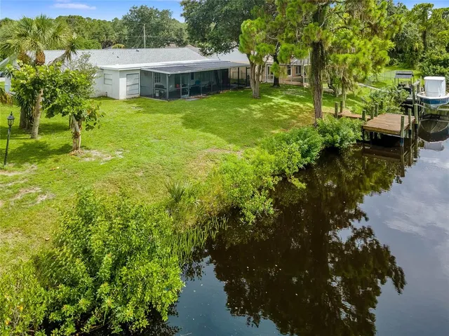 a house view with a garden space