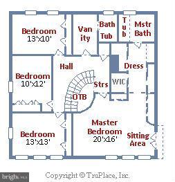 3241 Ellicott Street Northwest Washington, DC 20008 - Photo 29 of 29 FLOOR PLAN UPPER LEVEL