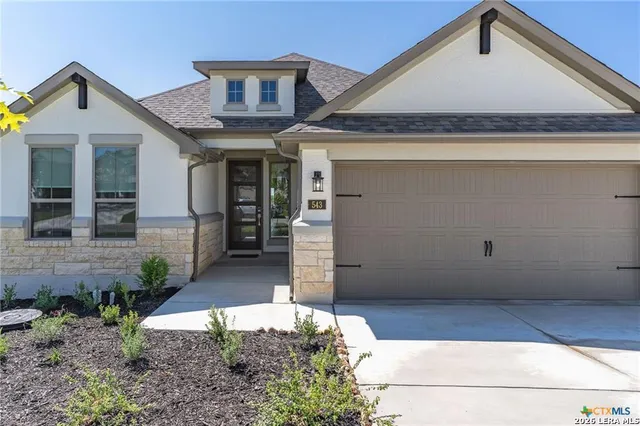 a front view of a house