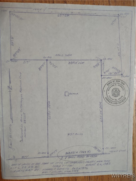 9190 Ball Road Otto, NY 14719 - Photo 19 of 20 Existing Survey