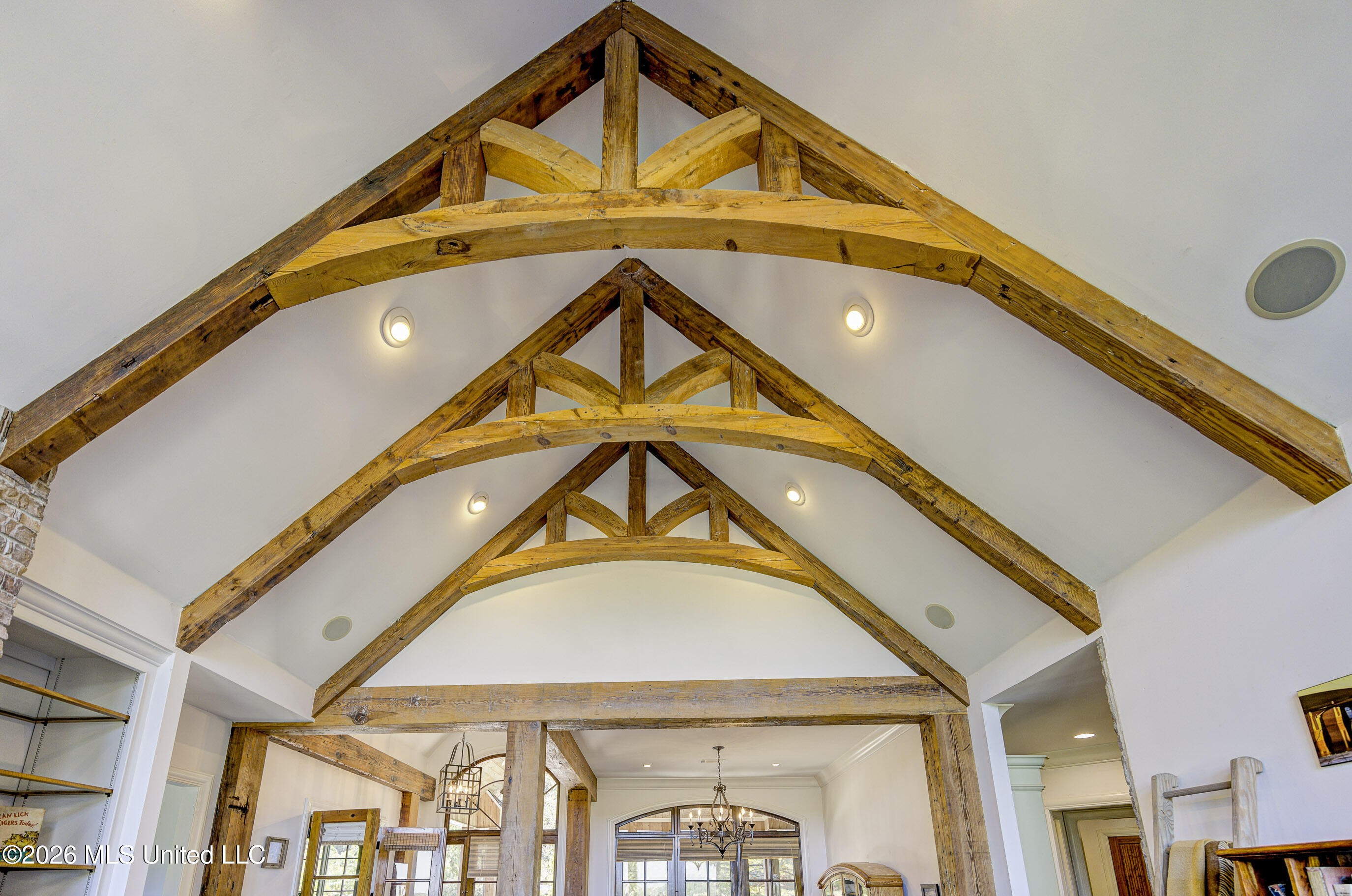 626 Cedar Hill Road Flora, MS 39071 - Photo 8 of 51 Great Room Timbered Ceiling