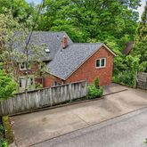 a view of backyard with green space