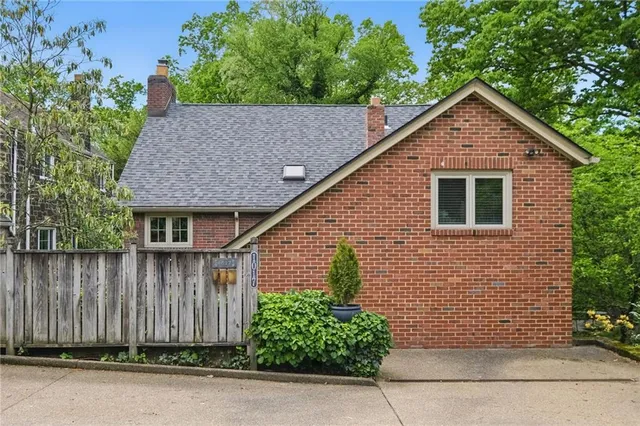 a backyard of a house