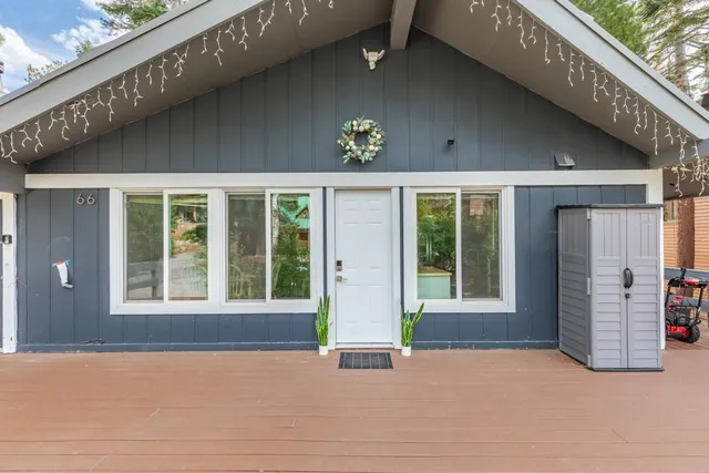 a view of entrance front of house