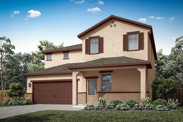 a front view of a house