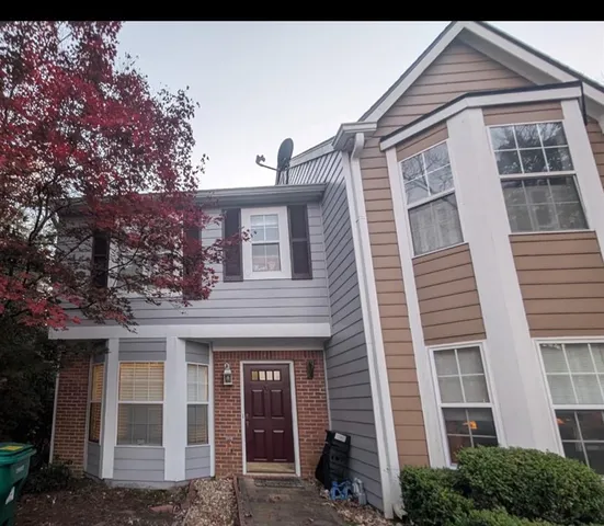 a front view of a house