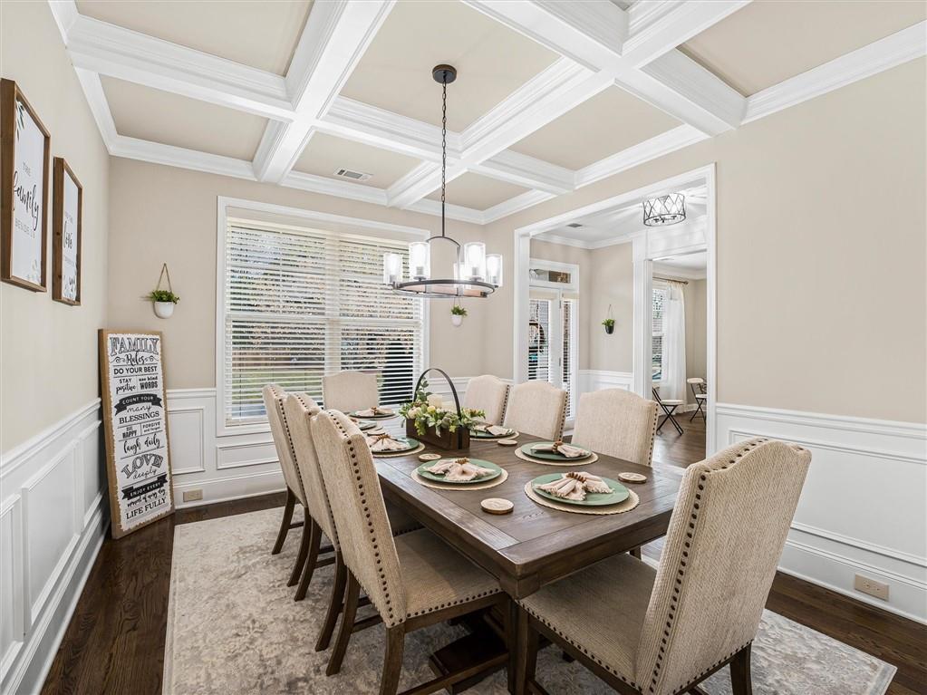 2297 Roberts View Trail Buford, GA 30519 - Photo 22 of 64 a view of a dining room with furniture window and outside view
