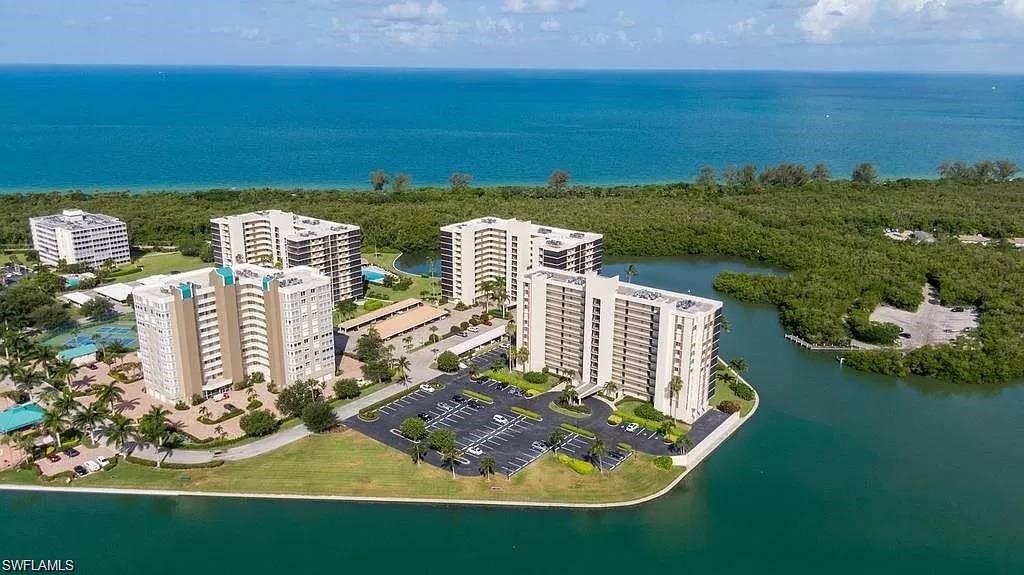 a view of a city with ocean view