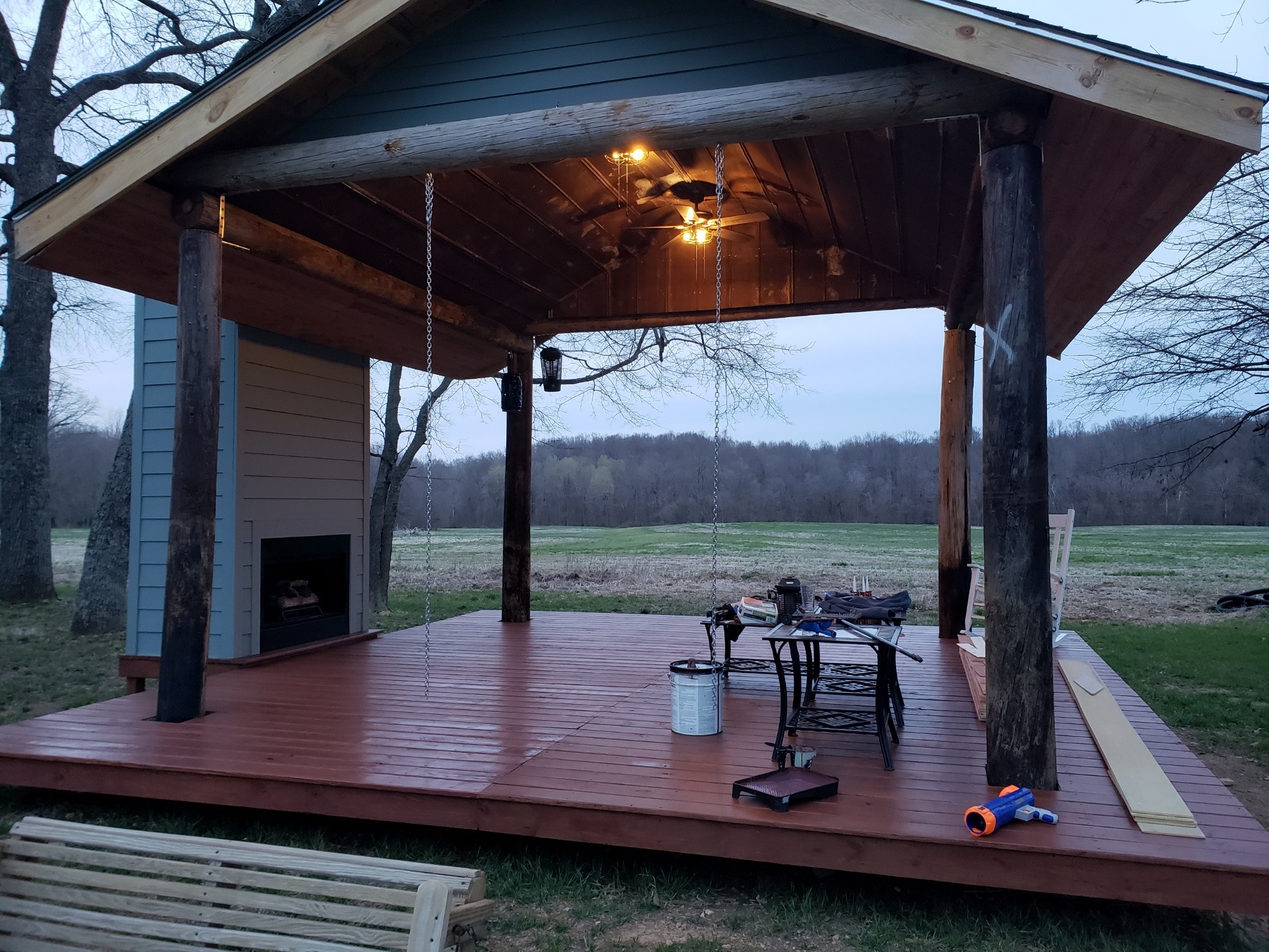 595 Aplin Branch Road Cottontown, TN 37048 - Photo 6 of 8 a view of a swimming pool with a patio