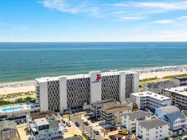a view of city and ocean