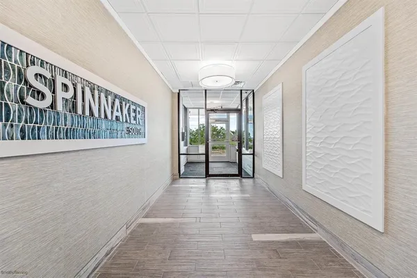 a view of an entryway door