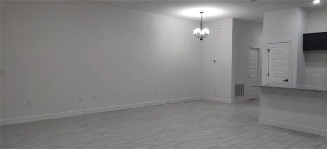 a view of an empty room