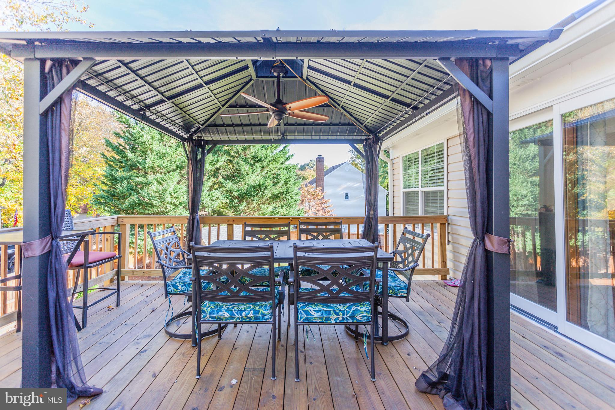 9010 Triple Ridge Road Fairfax Station, VA 22039 - Photo 42 of 59 Gazebo with Outdoor Fan