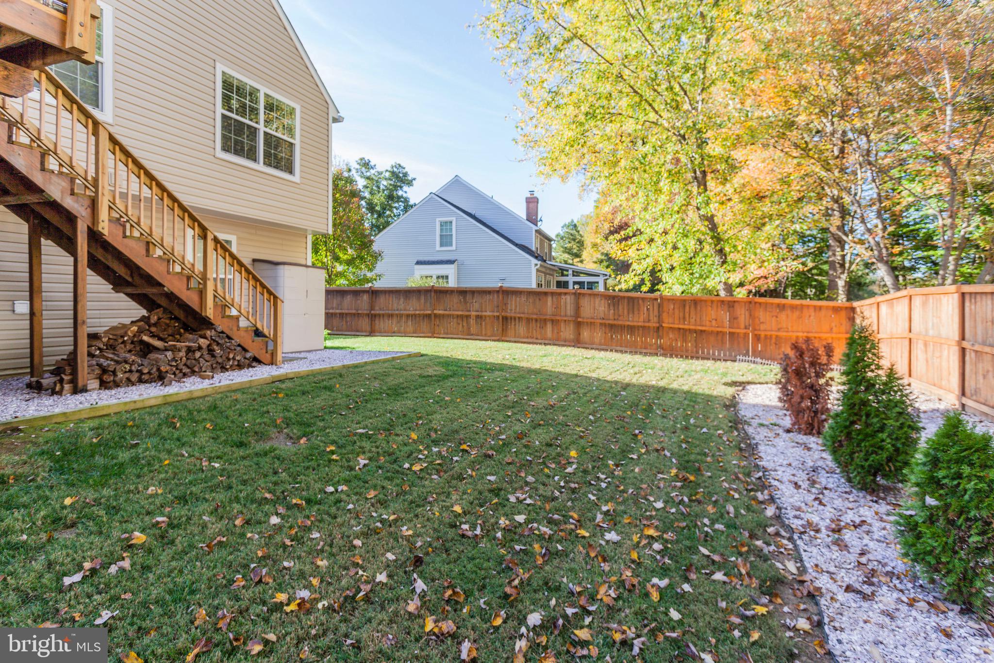 9010 Triple Ridge Road Fairfax Station, VA 22039 - Photo 48 of 59 Fenced Backyard