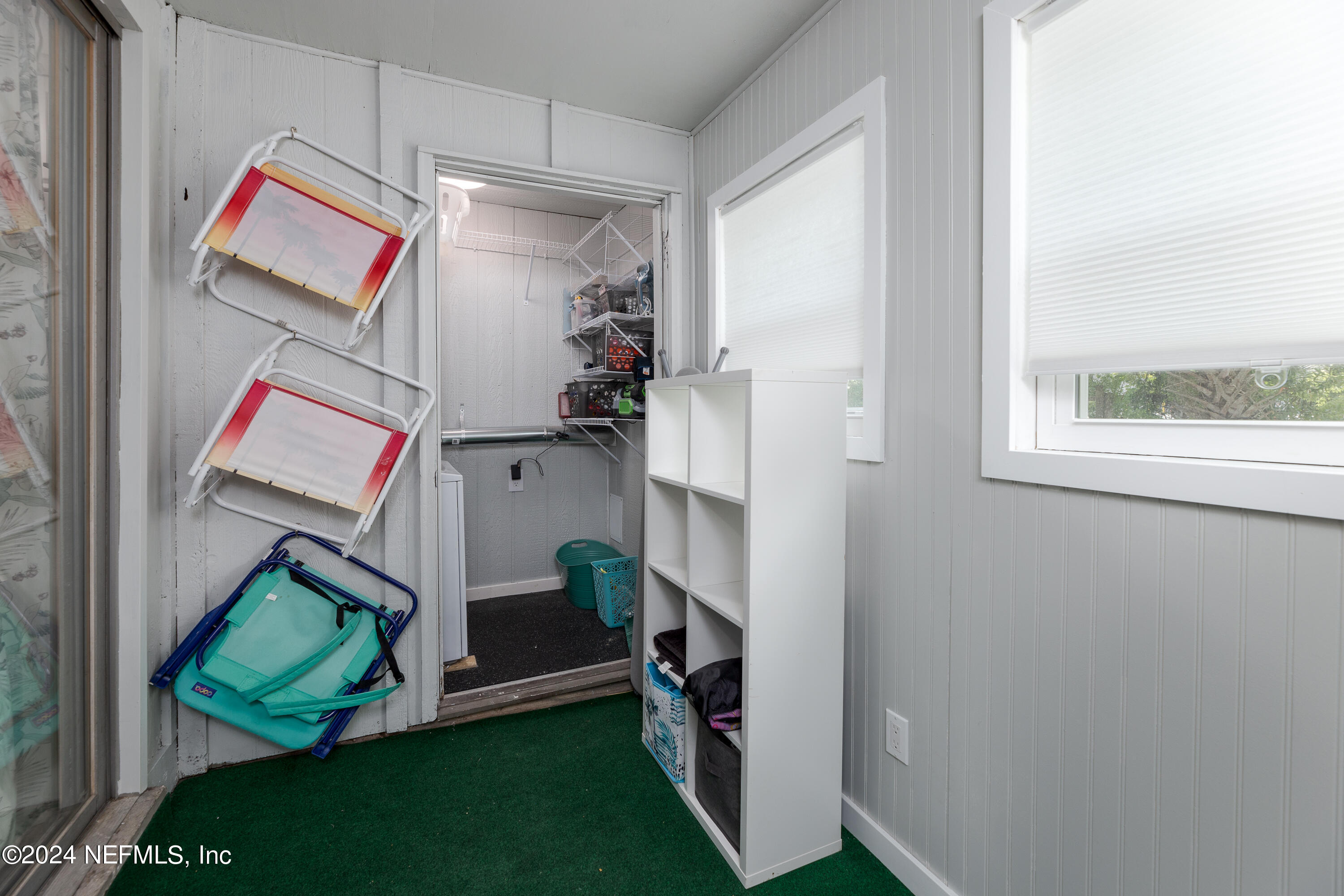 824 Cavalla Road Atlantic Beach, FL 32233 - Photo 10 of 18 a view of storage and utility room with washer and dryer