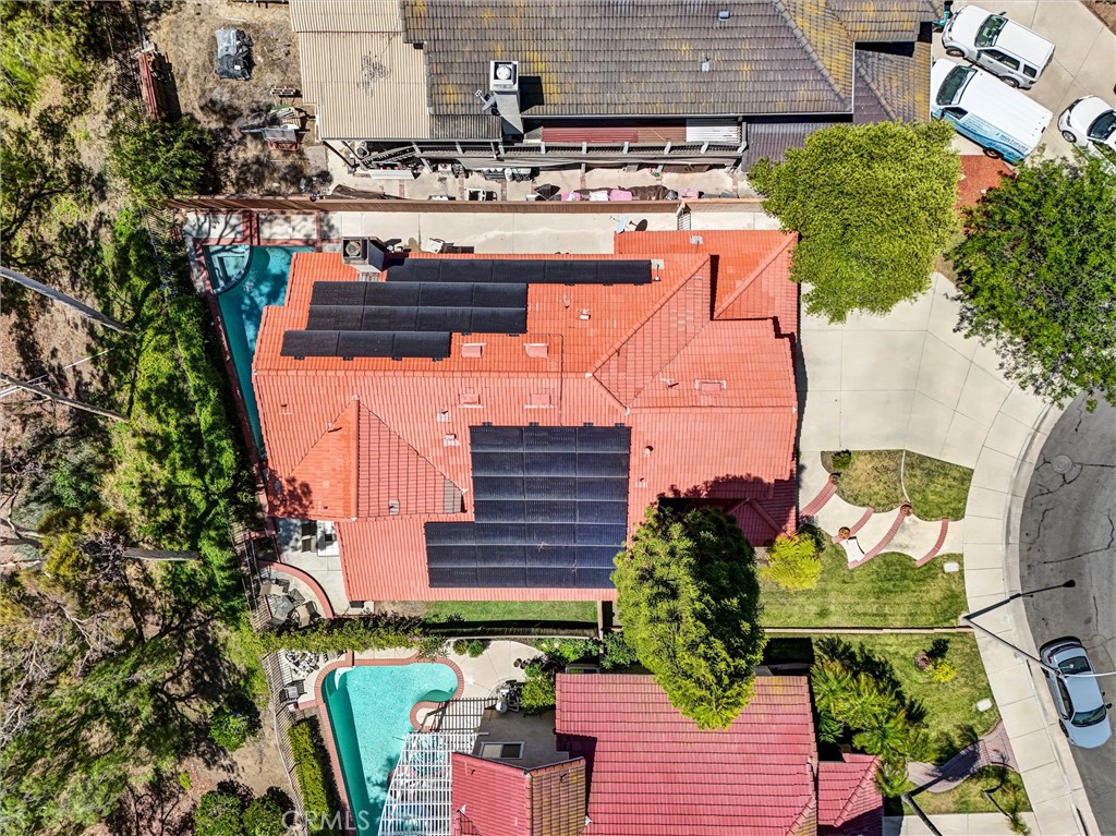 17358 Cold Spring Circle Riverside, CA 92503 - Photo 34 of 34 an aerial view of a house with a garden