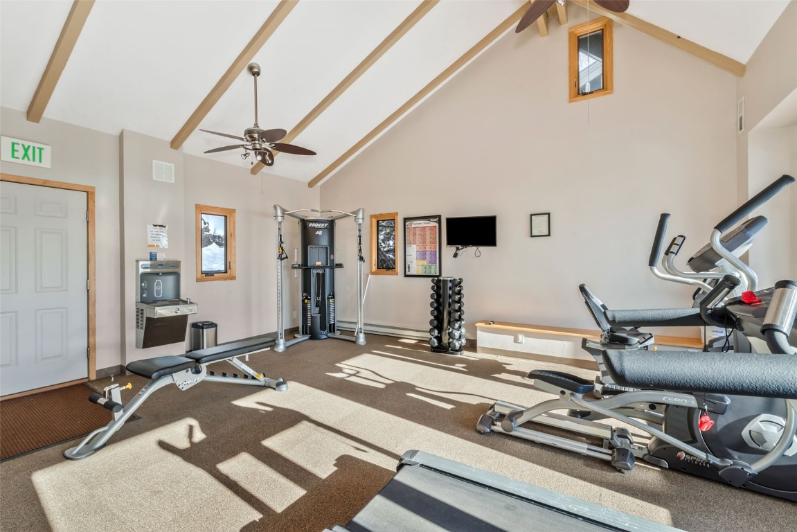 2590 Longthong Road, Unit 211 Steamboat Springs, CO 80487 - Photo 18 of 26 Yampa View Condos exercise room