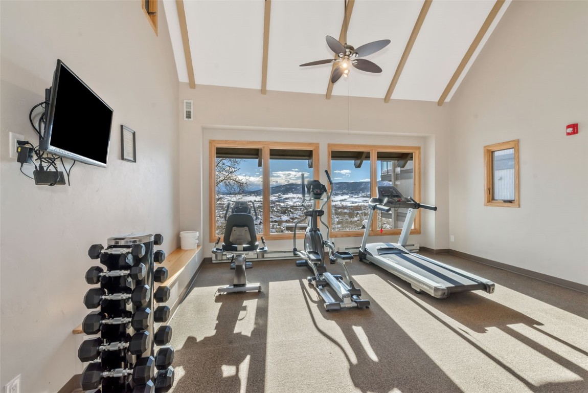 2590 Longthong Road, Unit 211 Steamboat Springs, CO 80487 - Photo 19 of 26 Yampa View Condos exercise room