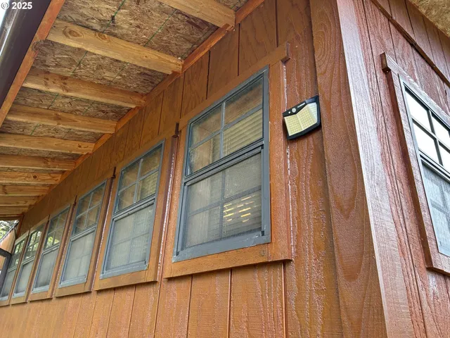 a view of front door