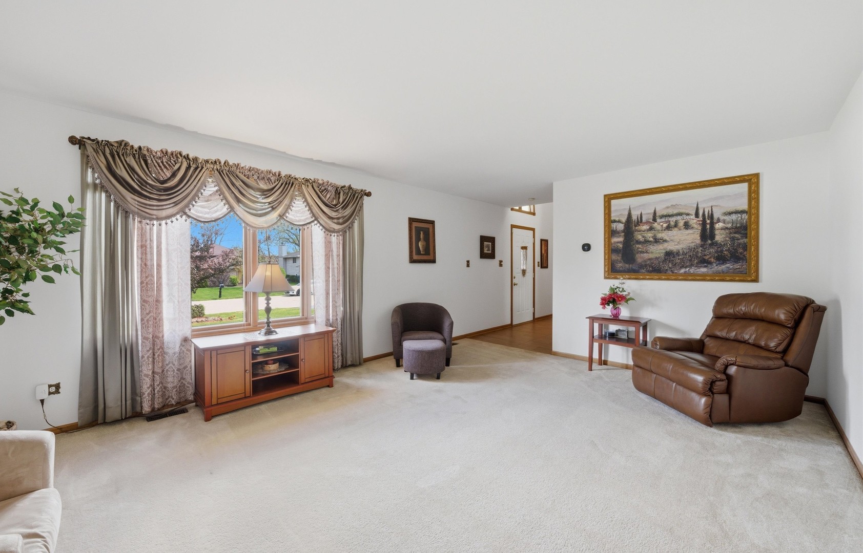 3552 Fairway Drive Crete, IL 60417 - Photo 4 of 27 a living room with furniture and a floor to ceiling window
