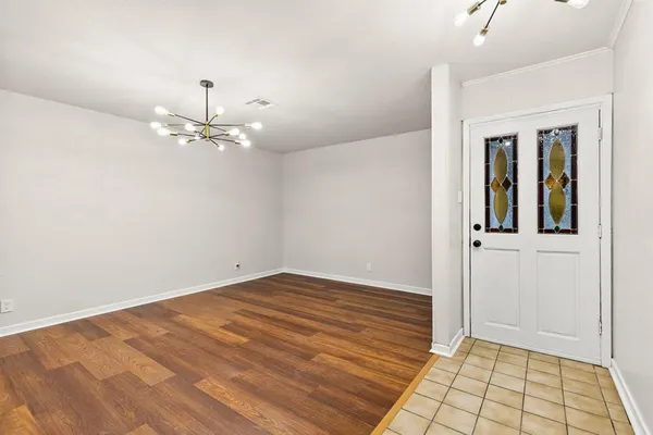 wooden floor in an empty room