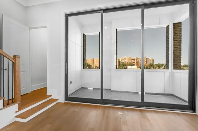 a view of a room with window