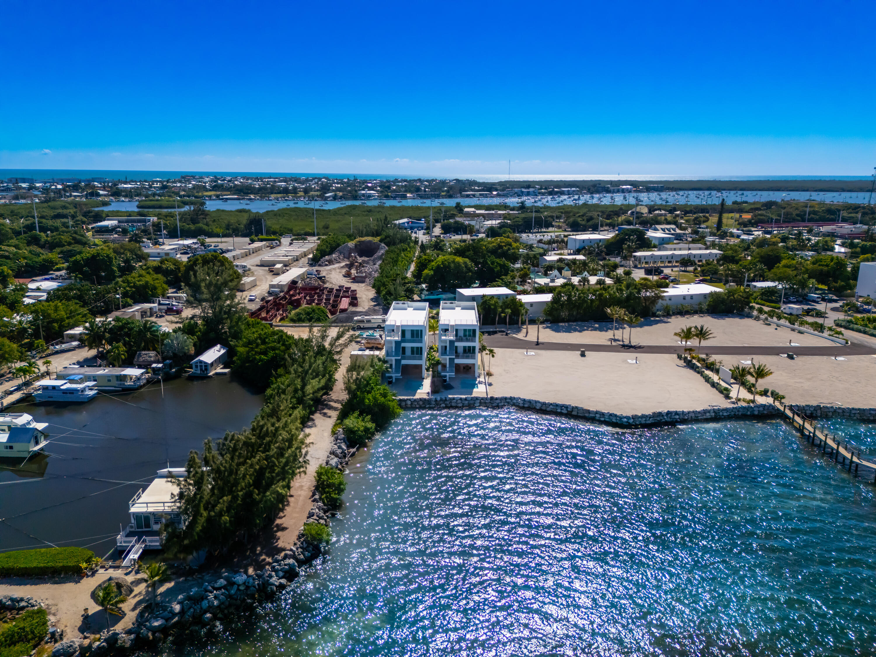 990 41st Street, Unit 8 Marathon, FL 33050 - Photo 13 of 16 an aerial view of a house with a yard