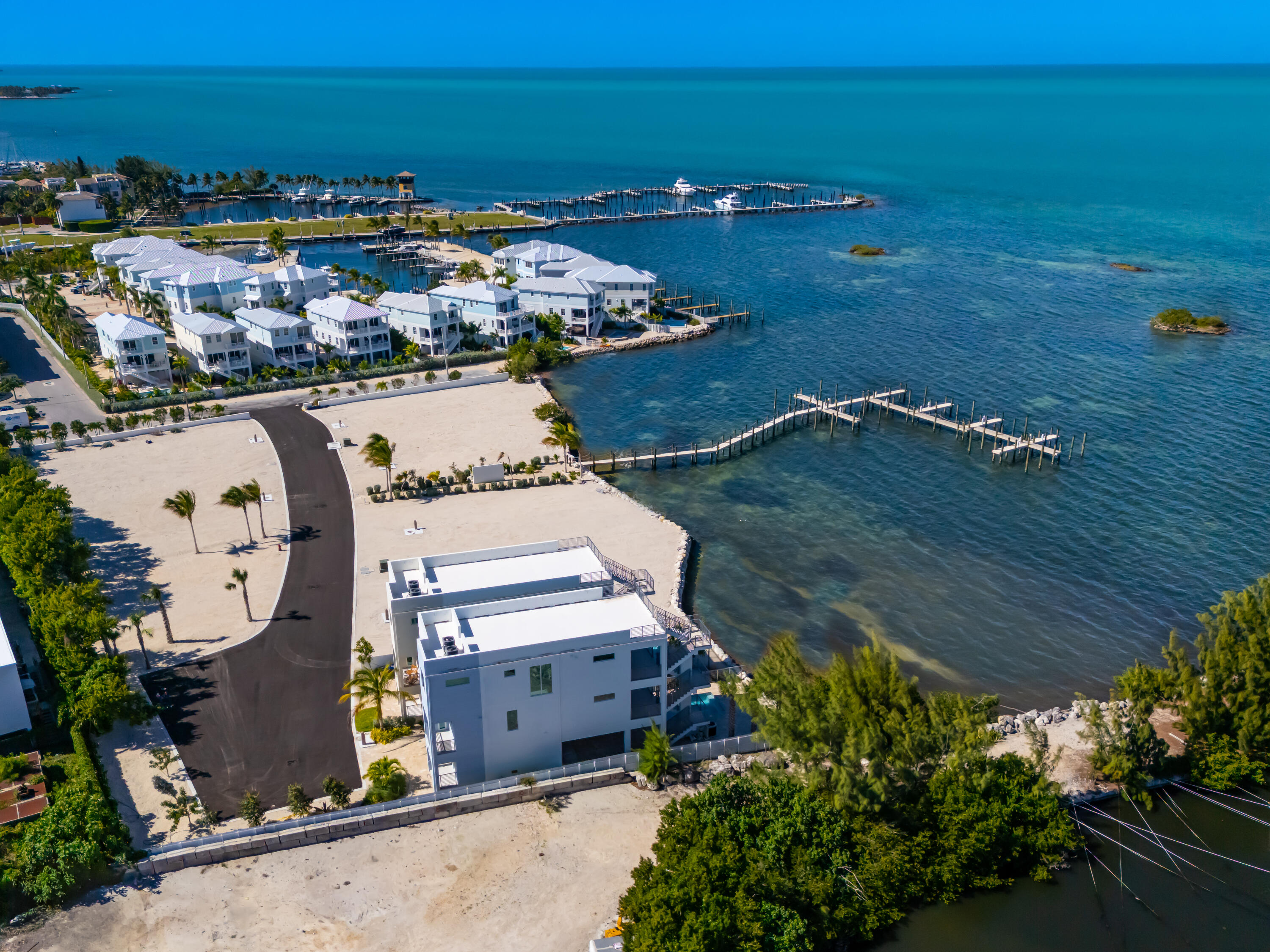 990 41st Street, Unit 8 Marathon, FL 33050 - Photo 10 of 16 an aerial view of a house with a ocean view