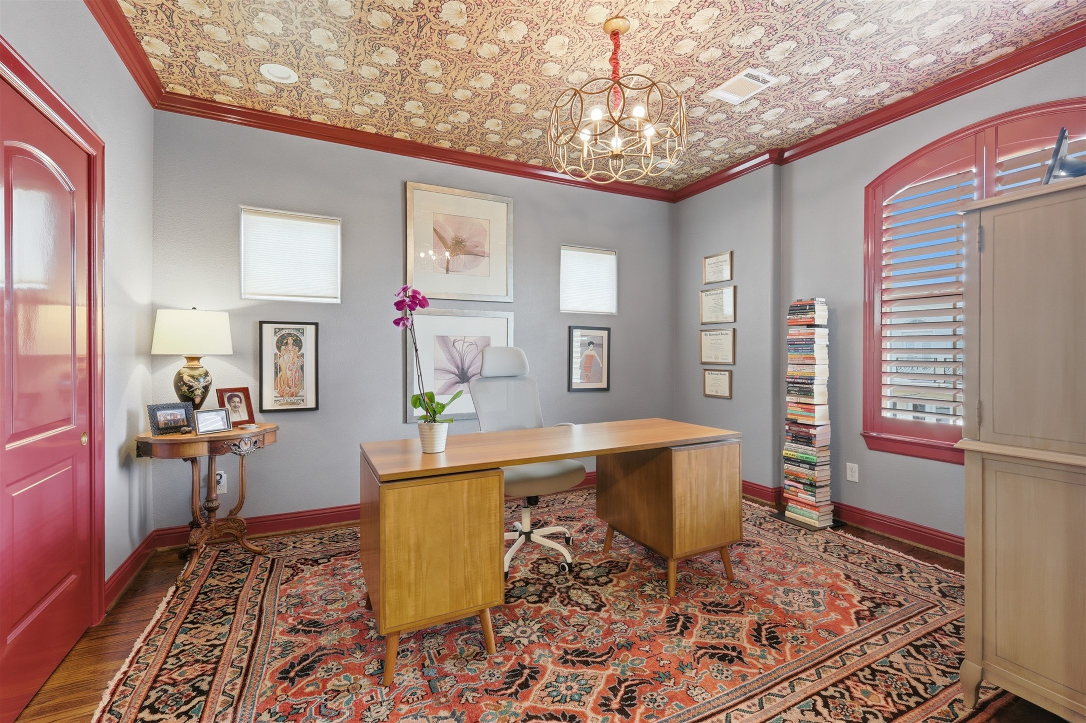 1956 Welch Street Houston, TX 77019 - Photo 21 of 29 Fourth secondary bedroom currently being used as an office