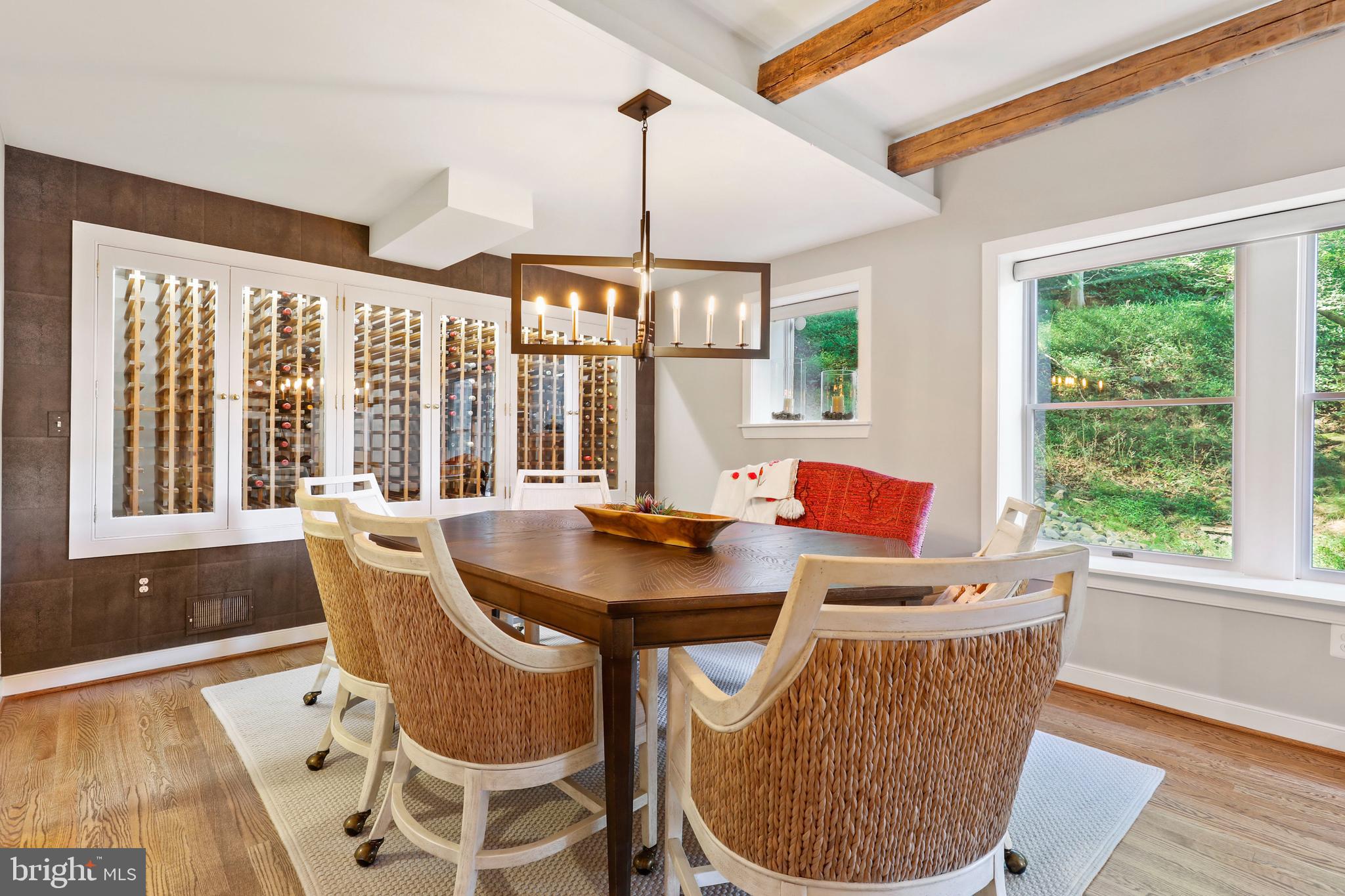 919 Logtown Road Ellicott City, MD 21043 - Photo 25 of 98 Large Dining Room with Wood Beams.