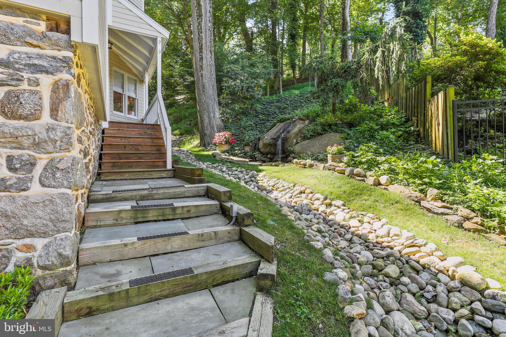 919 Logtown Road Ellicott City, MD 21043 - Photo 6 of 98 Stone stairs lead you into this beautiful home.