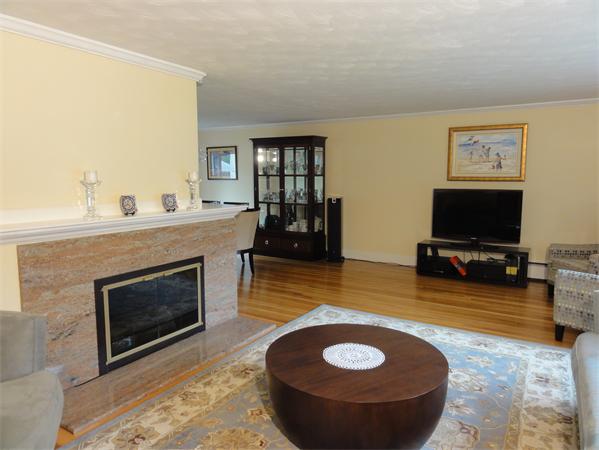 156 Pleasant Street Lexington, MA 02421 - Photo 4 of 28 a living room with furniture and a fireplace