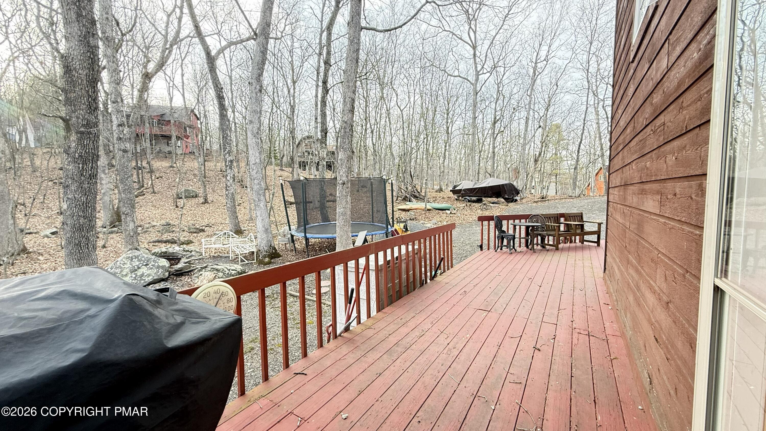 5933 Decker Road Bushkill, PA 18324 - Photo 25 of 51 a view of balcony with chairs