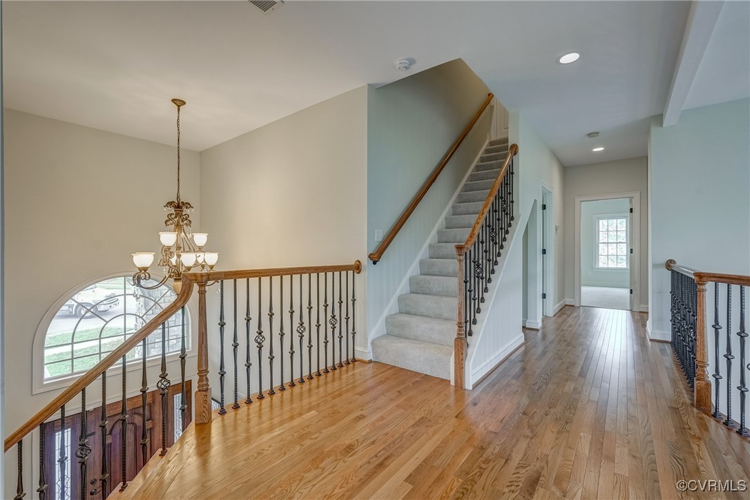 3412 Handley Road Midlothian, VA 23113 - Photo 38 of 50 a view of entryway and hall with wooden floor