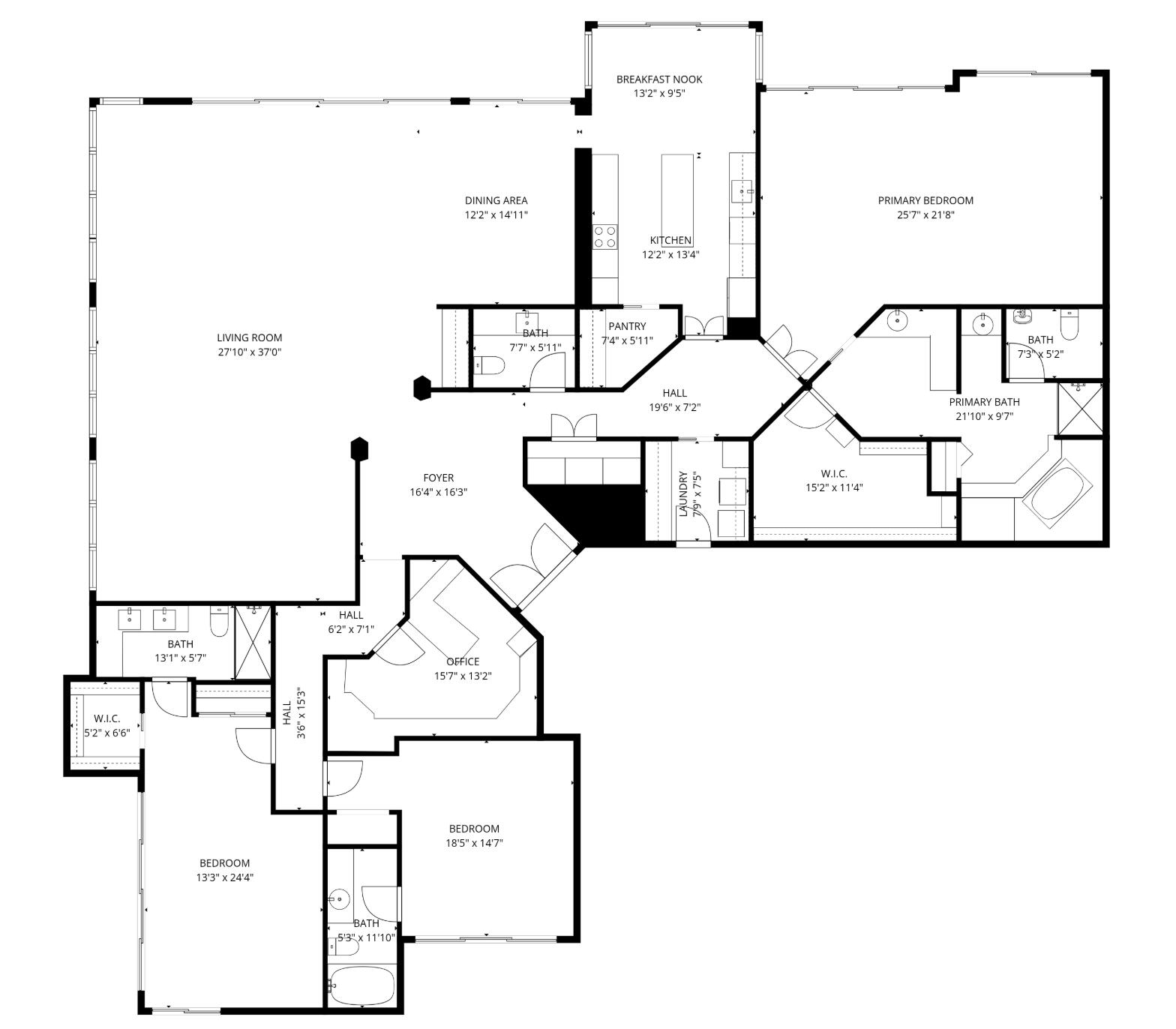 4201 North Ocean Boulevard, Unit 1801 Boca Raton, FL 33431 - Photo 37 of 37 Floor Plan