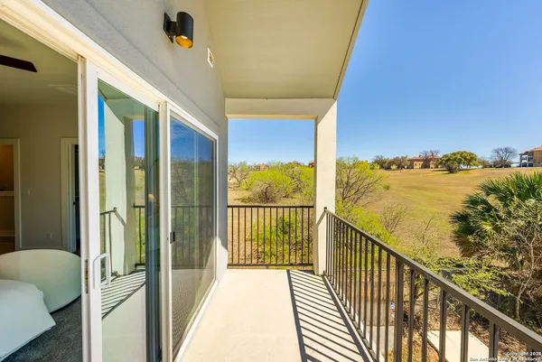a view of a balcony