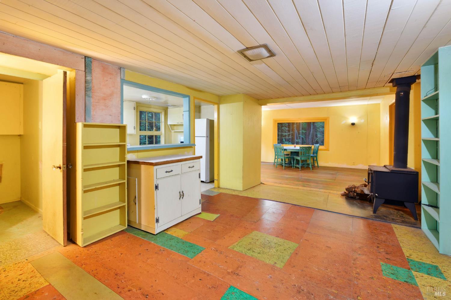 16125 Bittner Road Occidental, CA 95465 - Photo 27 of 31 Entry (upper) main floor with storage room to the left (was formerly a half bath).