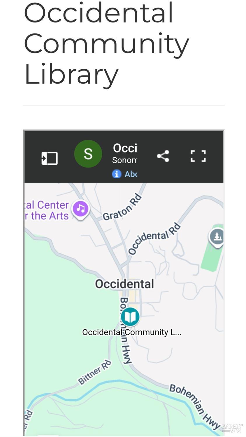 16125 Bittner Road Occidental, CA 95465 - Photo 31 of 31 1.3 miles +/- to Occidental with its shops, galleries, eateries, library, and markets.