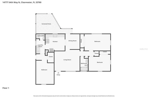 $289,000 | 14777 54th Way North, Clearwater, FL 33760