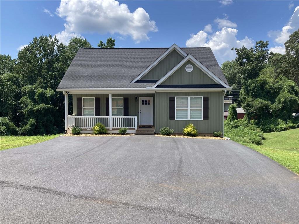 a house with yard and a space