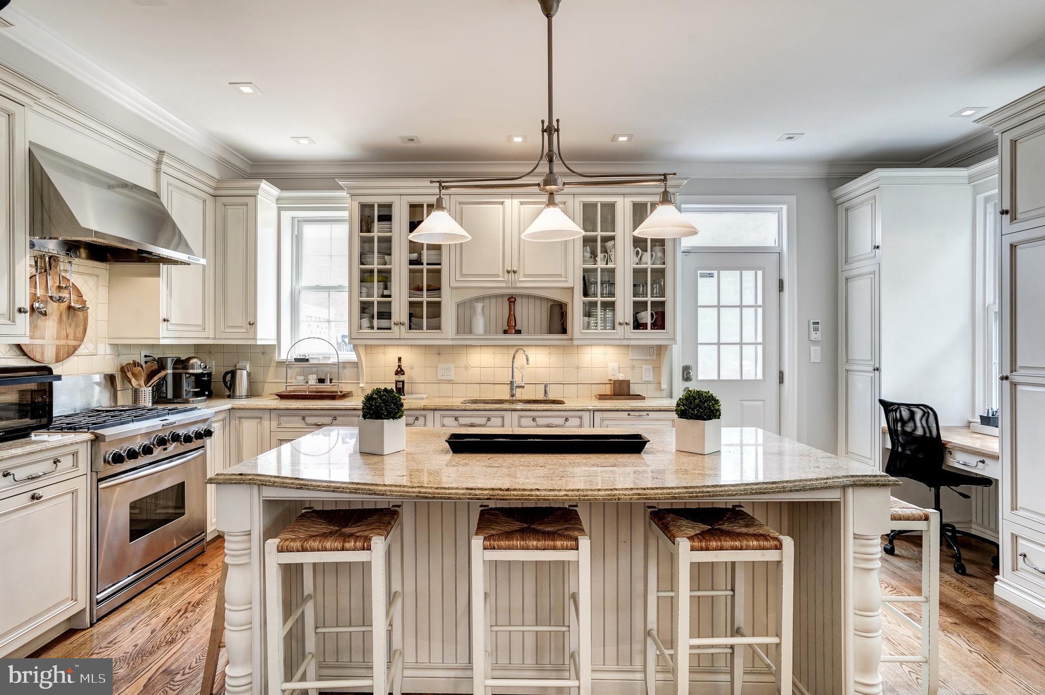 2243 40th Street Northwest Washington, DC 20007 - Photo 2 of 45 Kitchen w/ Breakfast Bar