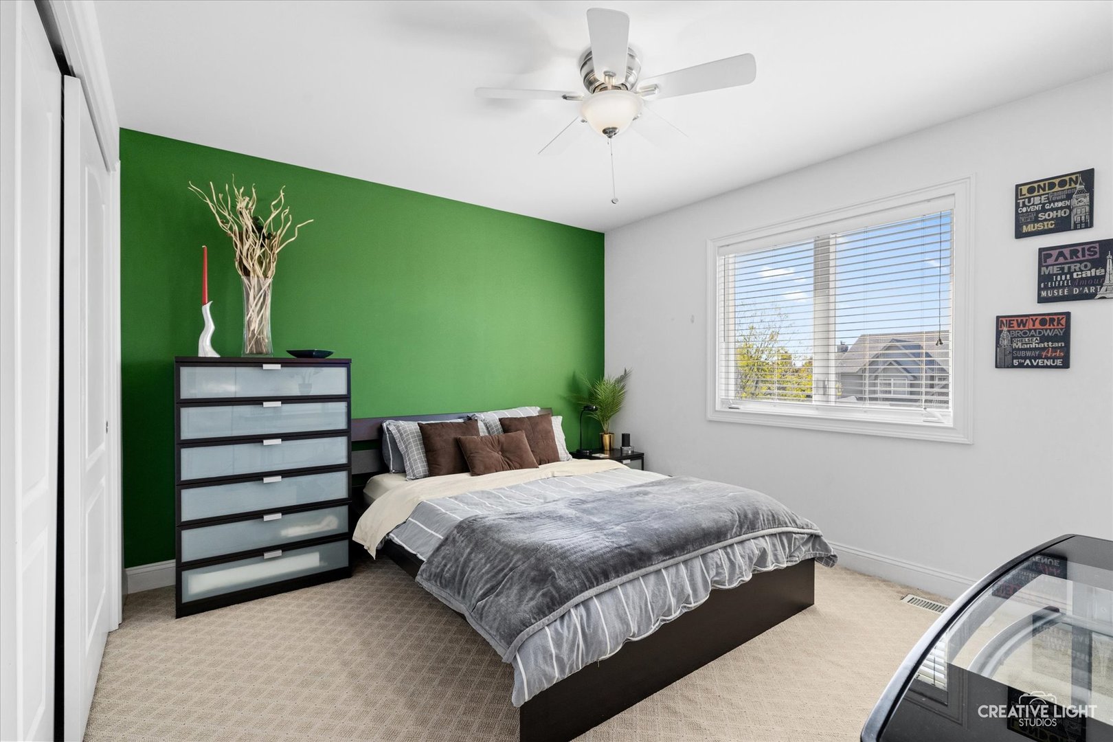 3912 Highknob Circle Naperville, IL 60564 - Photo 23 of 42 a bedroom with a bed next to a window