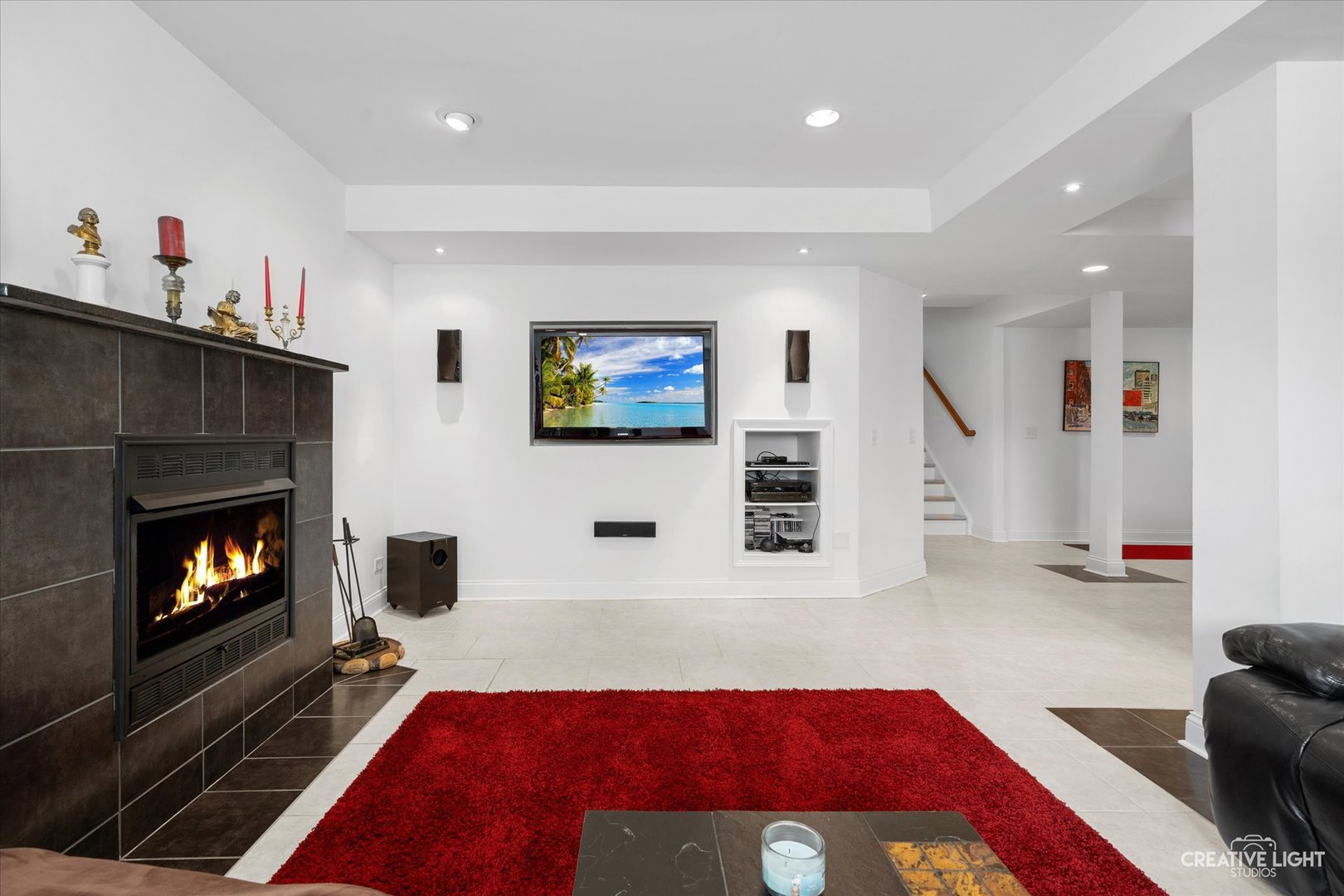 3912 Highknob Circle Naperville, IL 60564 - Photo 27 of 42 a living room with furniture and a fireplace